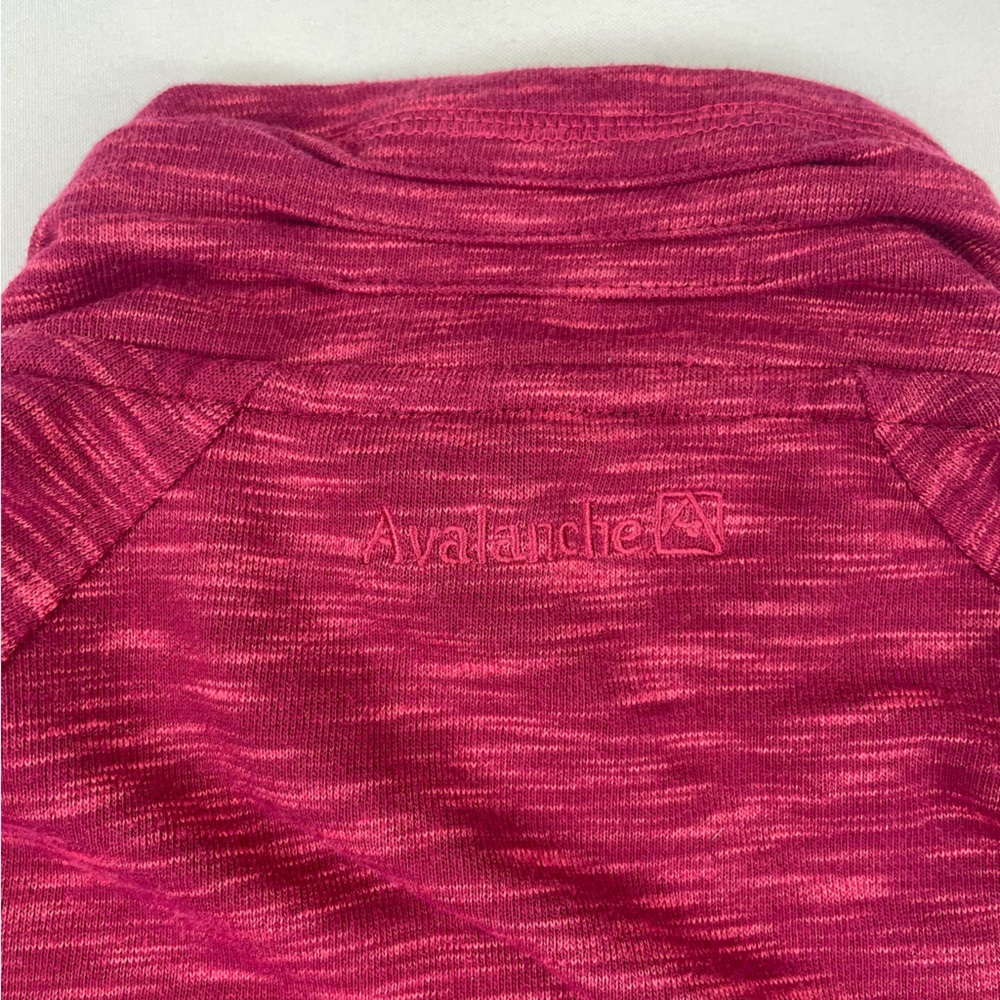 Avalanche Sweatshirt Womens Small Pink Two Tone 1/4 Button Pullover Jacket - Picture 7 of 9